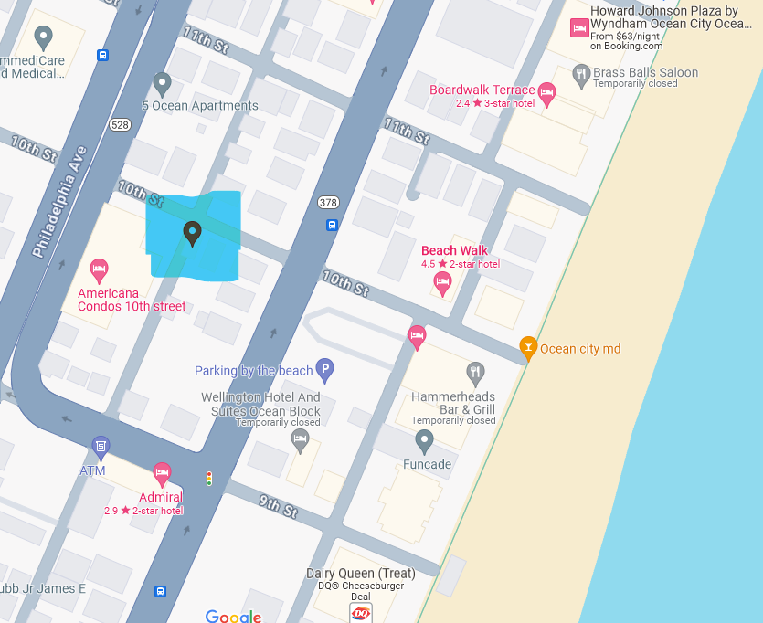 Only 2 blocks from the beach